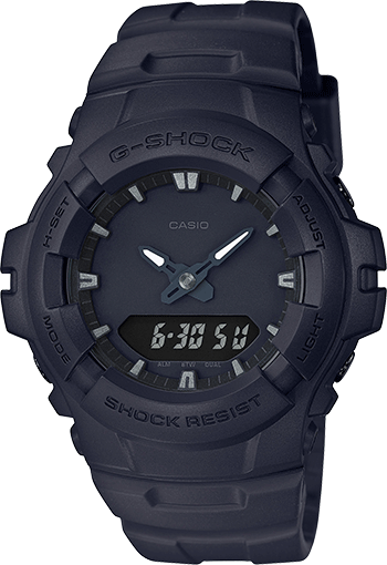 Casio G-Shock G100BB-1A Black Out One Tone