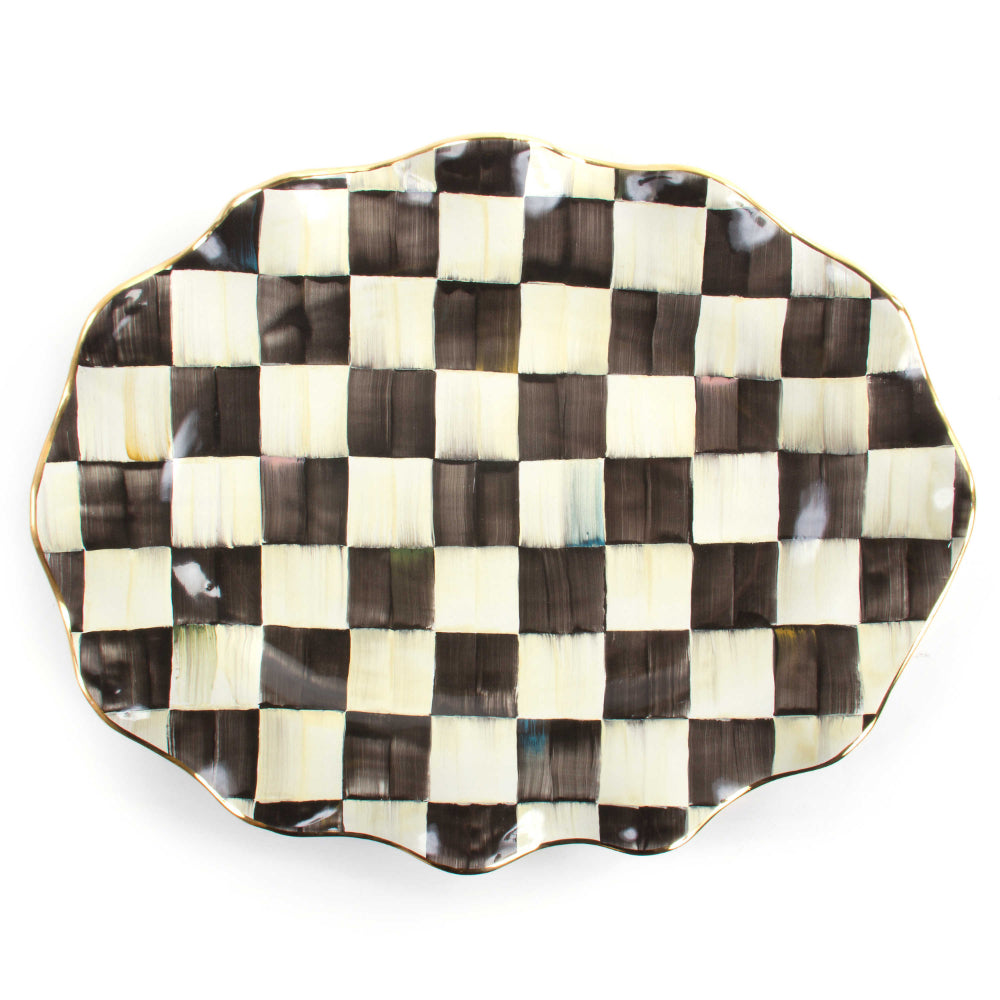 MacKenzie-Childs Courtly Check Large Serving Platter