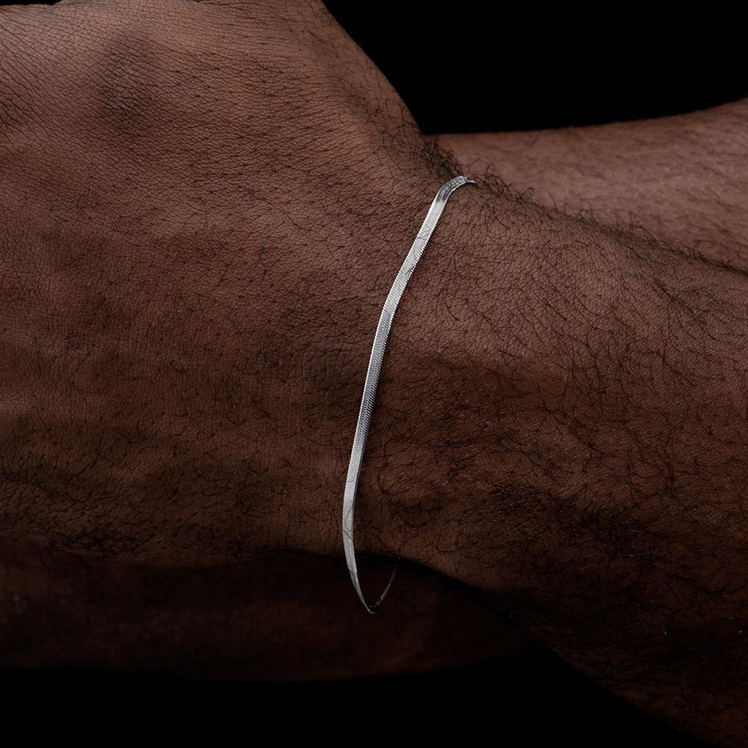 Helloice 2mm Herringbone Bracelet