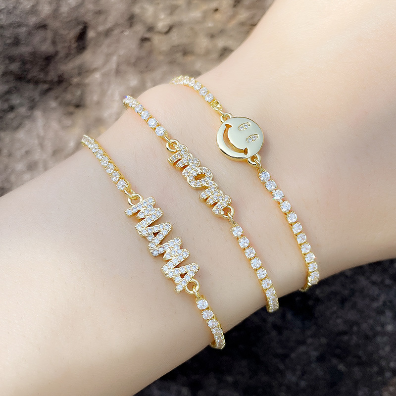 Helloice Iced Smiley Mama Bolo Bracelet