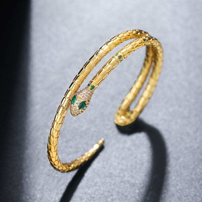 Helloice Adjustable Double Layer Design Snake Bracelet & Bangle