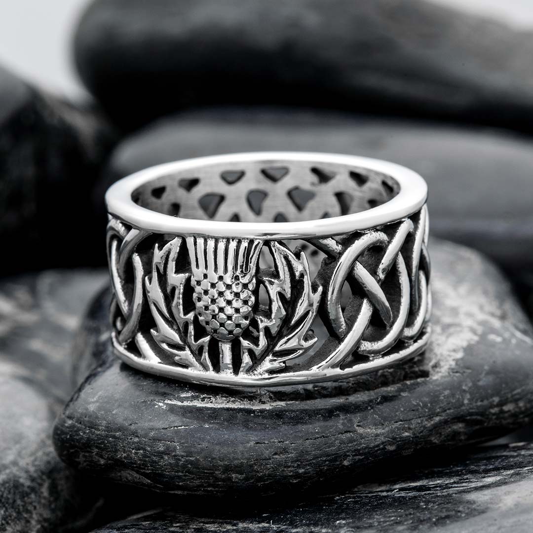 Helloice Classic Celtic Stainless Steel Ring