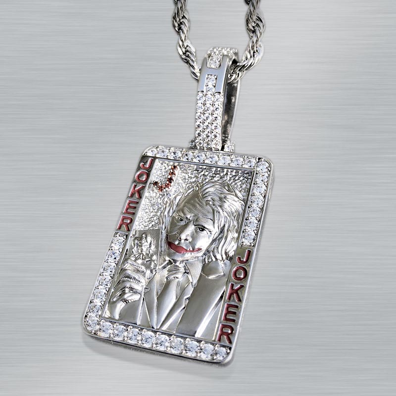 Helloice 3D Playing Card Pendant