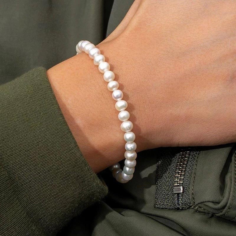 Helloice 6mm/8mm Pearl Bracelet