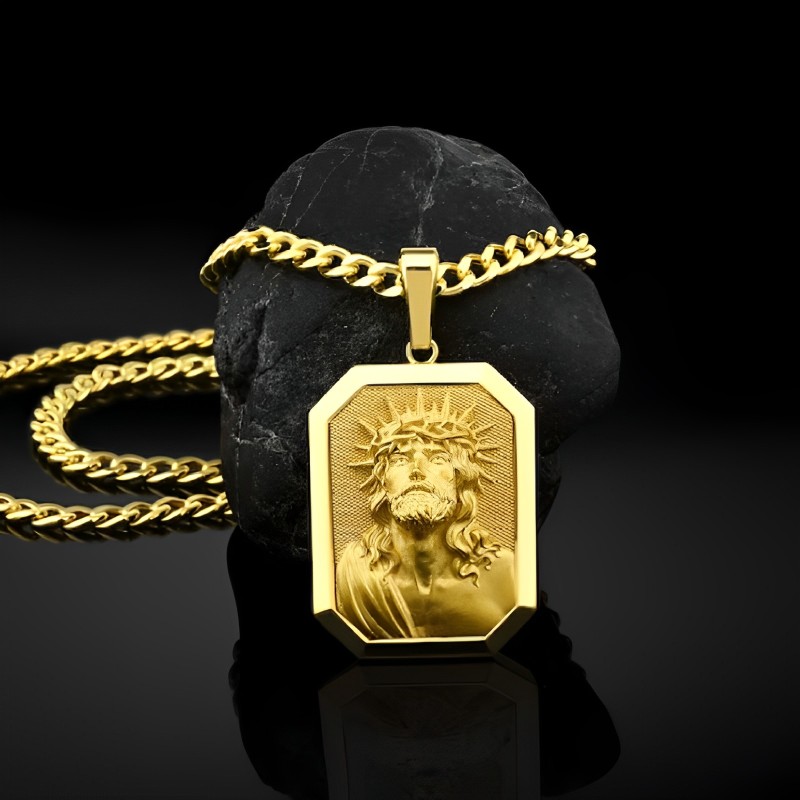 Helloice Christ Jesus Dog Tag Pendant
