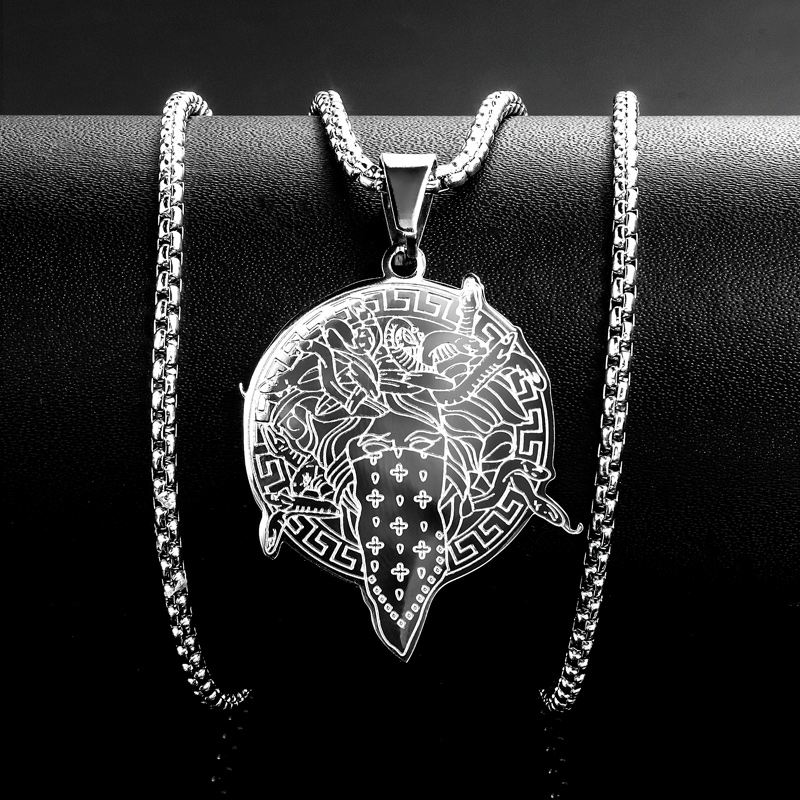 Helloice Masked Medusa Stainless Steel Pendant