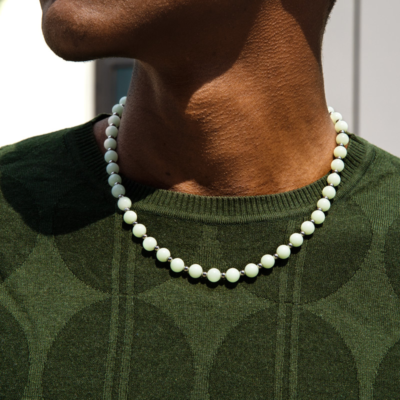 Helloice  Solar Luminous Glowing Beads Necklace