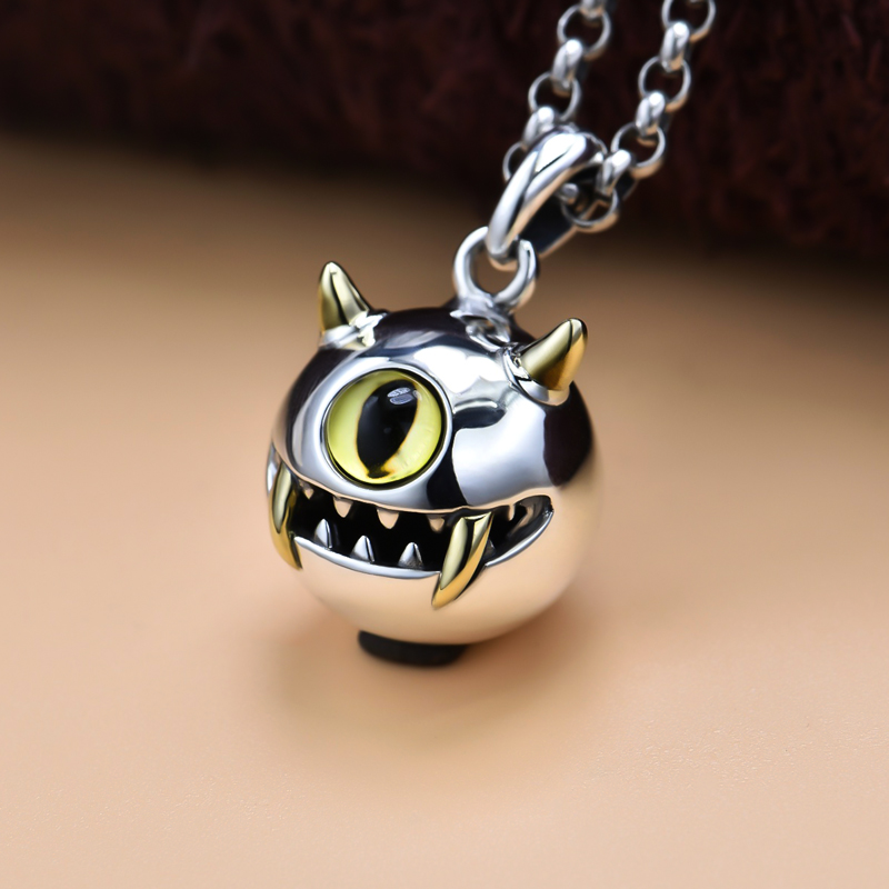 Helloice Little Devil Eye Sterling Silver Pendant