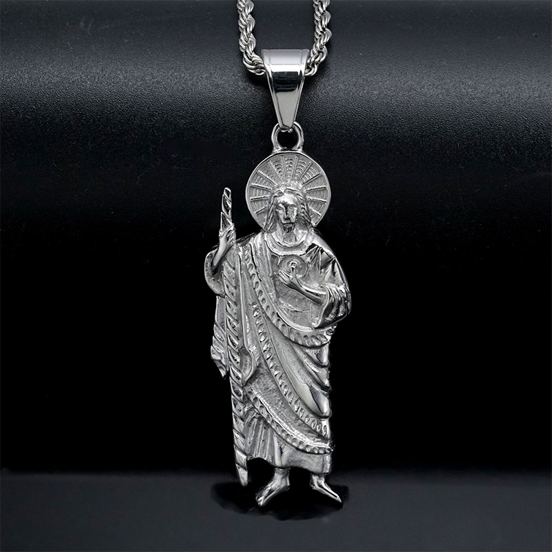 Helloice ST. Jude Thaddeus Medal Pendant