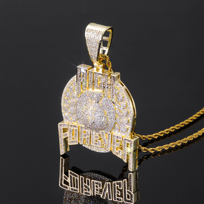 Helloice Iced RICH FOREVER Pendant