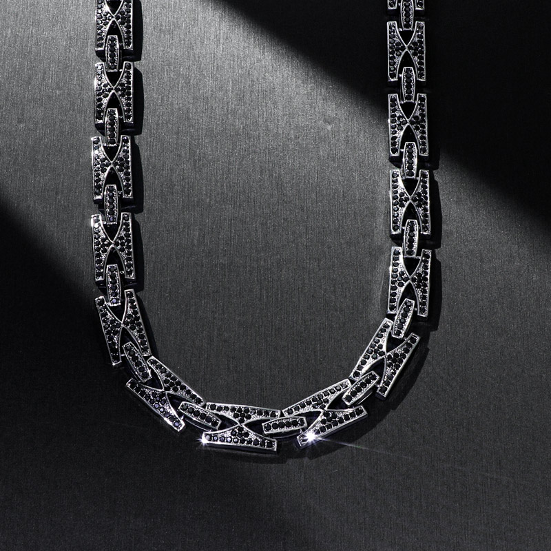 Helloice 13mm Iced Razor Link Chain