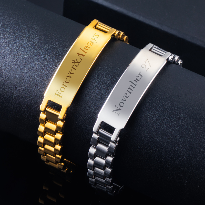 Helloice Customized Watch Band Stainless Steel Bracelet