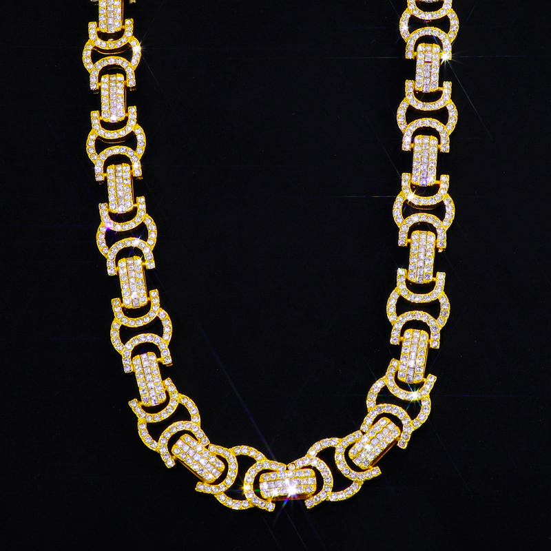 Helloice  18mm Iced Byzantine Chain