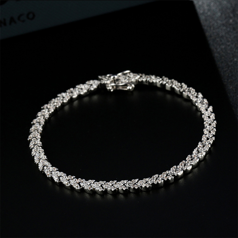 Helloice Wheat Ears Bracelet in 925 Sterling Silver