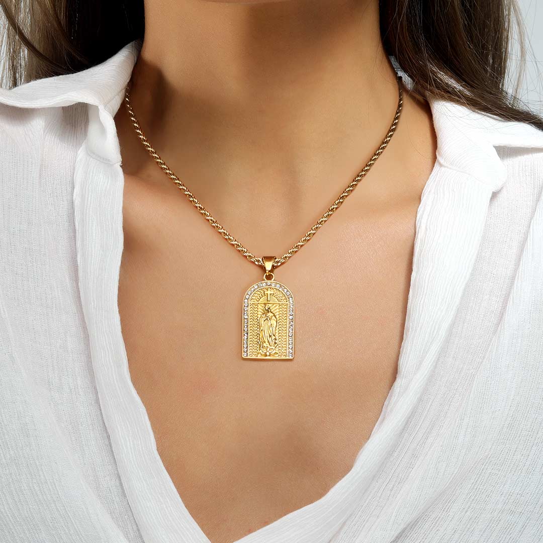 Helloice Women's Church Our Lady Pendant