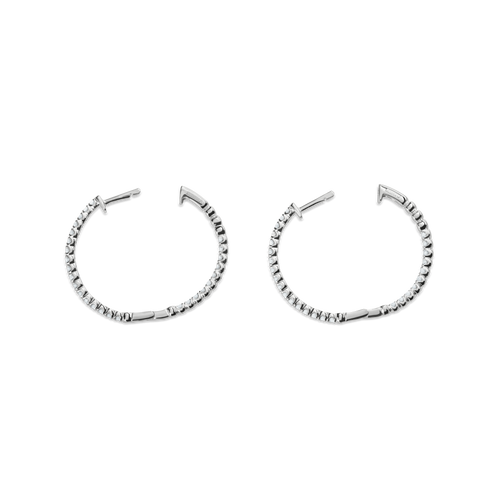 1 Carat Diamond Hoop Earrings S1820309322-C-14kWG-OS-IND