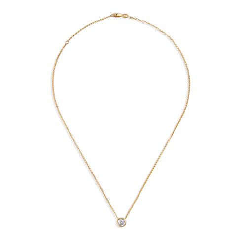 1 Carat Round Diamond Necklace S1820301834-C-14kYG-OS-IND