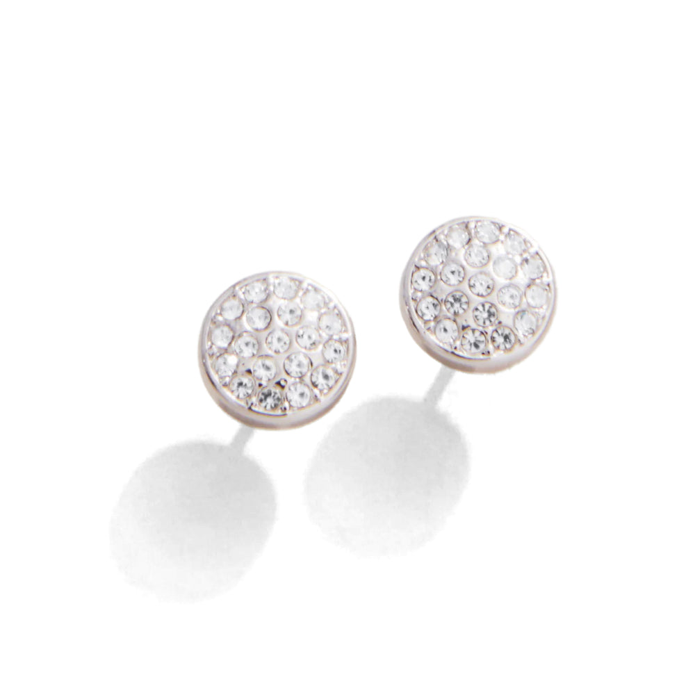 Sea La Vie Stronger/Pavé Disk Stud Earrings