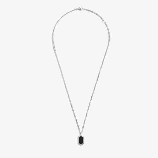 Onyx Tag Necklace S1820304684-1-StrlngSil-OS-THA