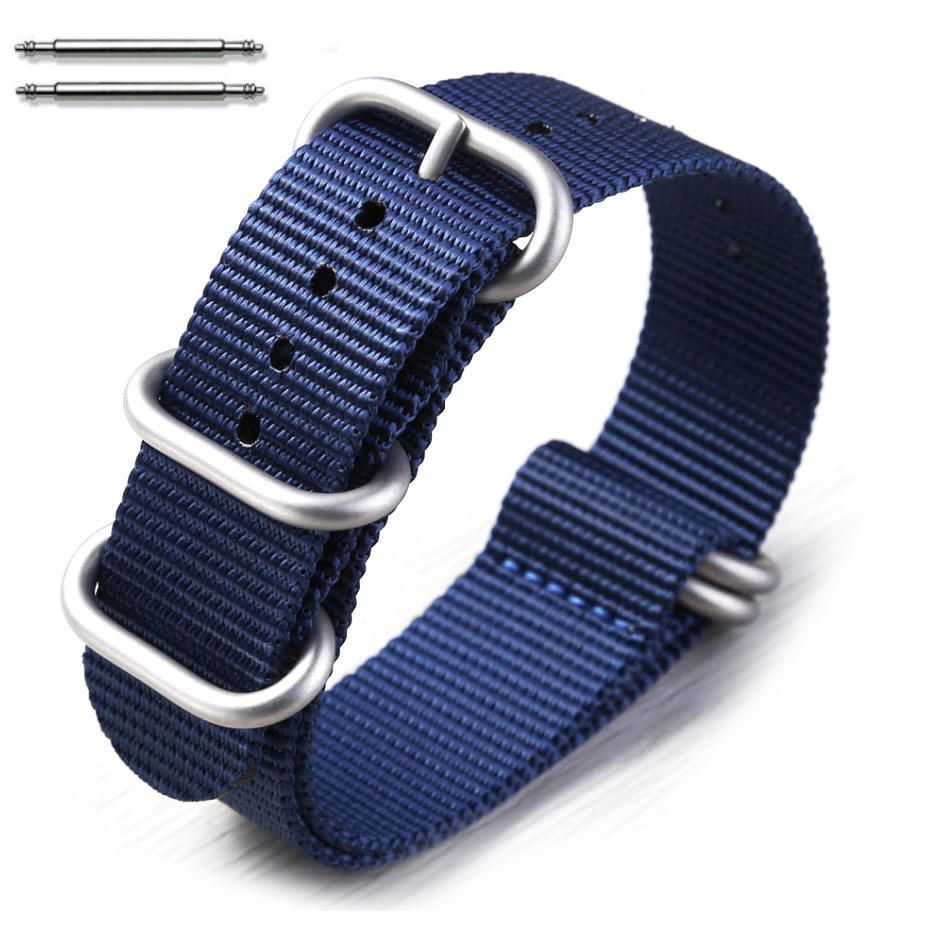 5 Ring Ballistic Army Military Navy Nylon Fabric 22mm Replacement Watch Band #3023