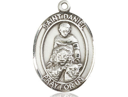 Extel Large Oval Pewter St. Daniel Medal Made in USA