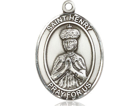 Extel Large Oval Pewter St. Henry II Medal Made in USA