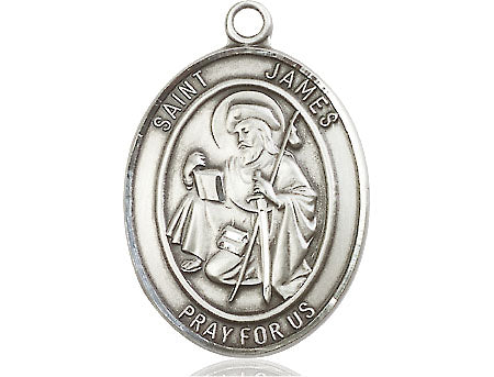 Extel Large Oval Pewter St. James Medal Made in USA