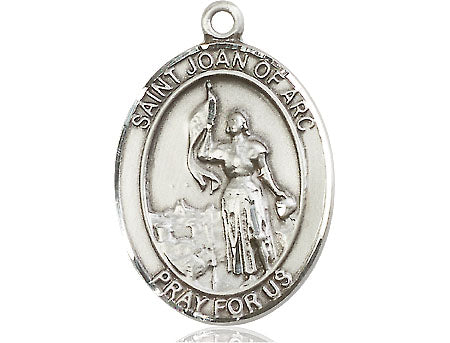 Extel Large Oval Pewter St. Joan of Arc Medal Made in USA
