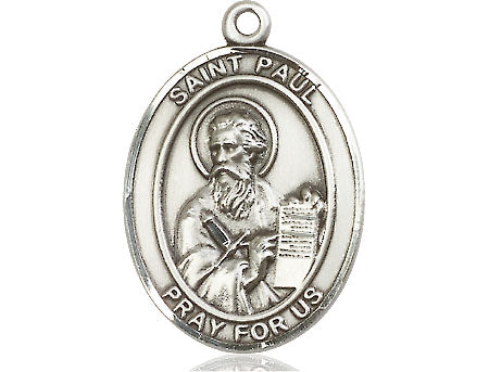 Extel Large Oval Pewter St. Paul the Apostle Medal Made in USA