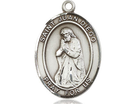 Extel Large Oval Pewter St. Juan Diego Medal Made in USA