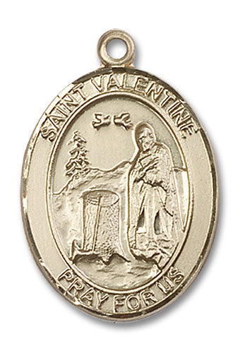 Extel Large Oval 14kt Gold Filled St. Valentine Medal