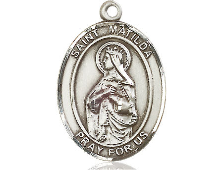 Extel Large Oval Pewter St. Matilda Medal Made in USA