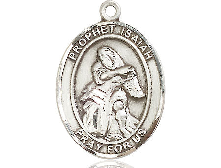 Extel Large Oval Pewter St. Isaiah Medal Made in USA
