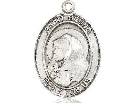Extel Large Oval Pewter St. Bruno Medal Made in USA