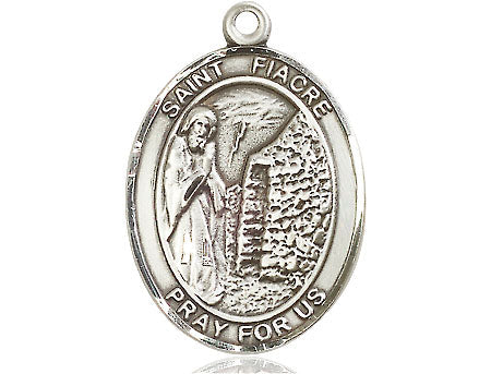 Extel Large Oval Pewter St. Fiacre Medal Made in USA