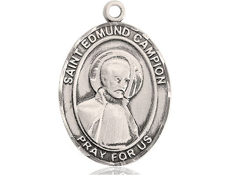 Extel Large Oval Pewter St. Edmund Campion Medal Made in USA