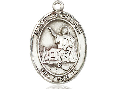 Extel Large Oval Pewter St. John Licci Medal Made in USA