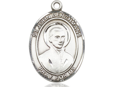 Extel Large Oval Pewter St. John Berchmans Medal Made in USA