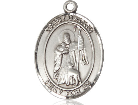 Extel Large Oval Pewter St. Drogo Medal Made in USA
