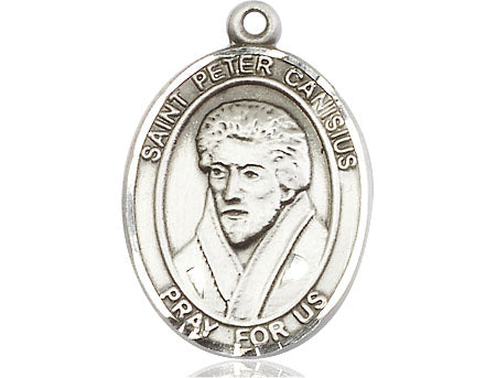 Extel Large Oval Pewter St. Peter Canisius Medal Made in USA