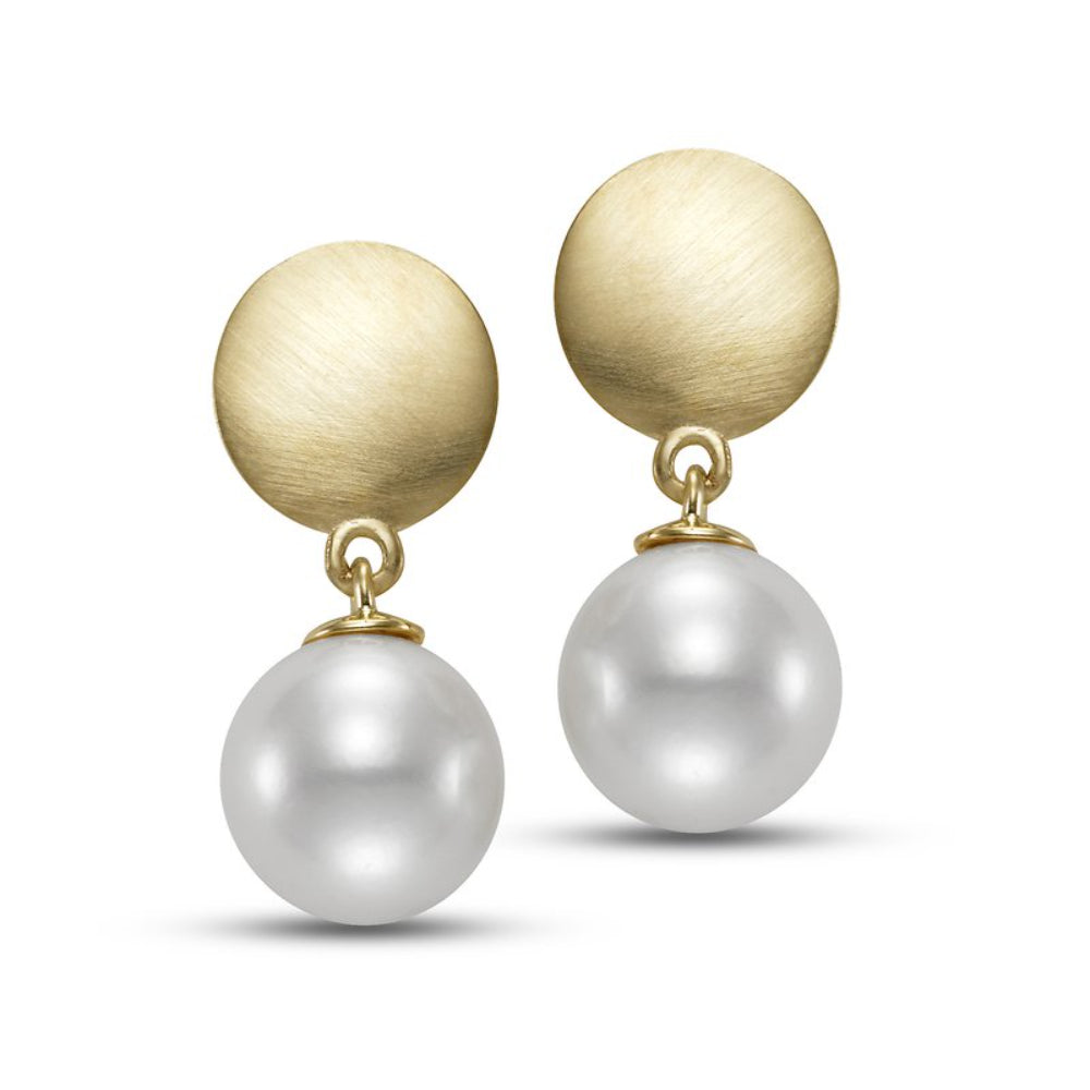 Mastoloni 14k Gold Freshwater Pearls Drop Earrings