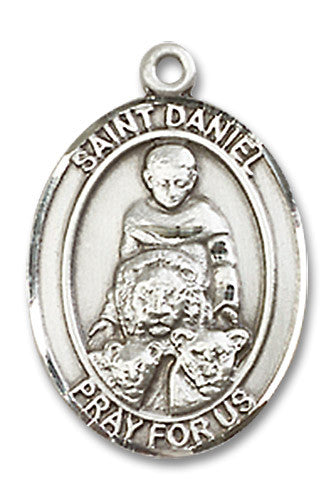 Extel Medium Oval Sterling Silver St. Daniel Medal Made in USA