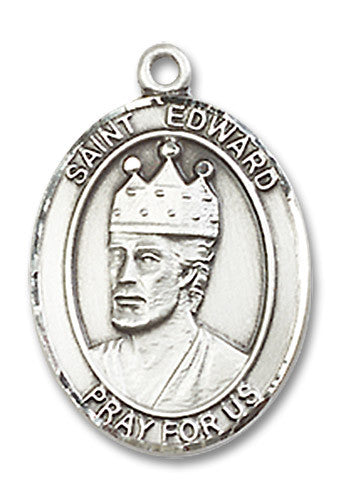 Extel Medium Oval Sterling Silver St. Edward Medal USA