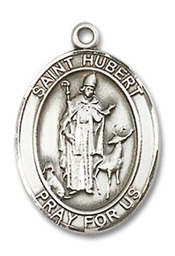 Extel Medium Oval Sterling Silver St. Hubert Medal USA