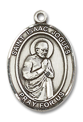 Extel Medium Oval Sterling Silver St. Isaac Jogues Medal