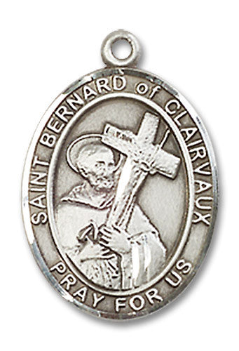 Extel Medium Oval Sterling Silver St. Bernard Medal USA