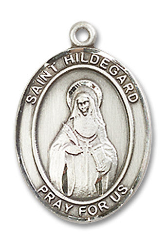 Extel Medium Oval Sterling Silver St. Hildegard Medal
