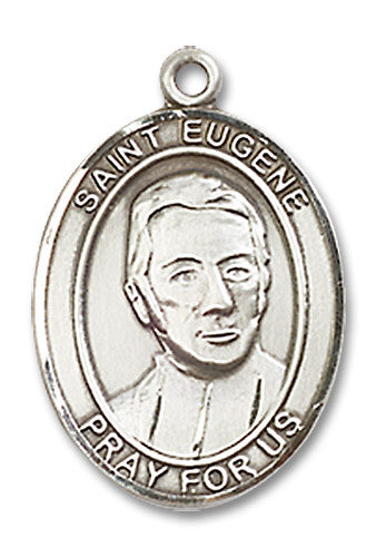 Extel Medium Oval Sterling Silver St. Eugene Medal USA