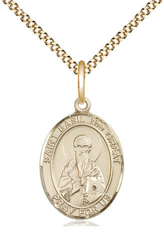 Extel Medium Oval 14kt Gold Filled St. Basil Pendant