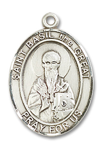 Extel Medium Oval Sterling Silver St. Basil Medal USA
